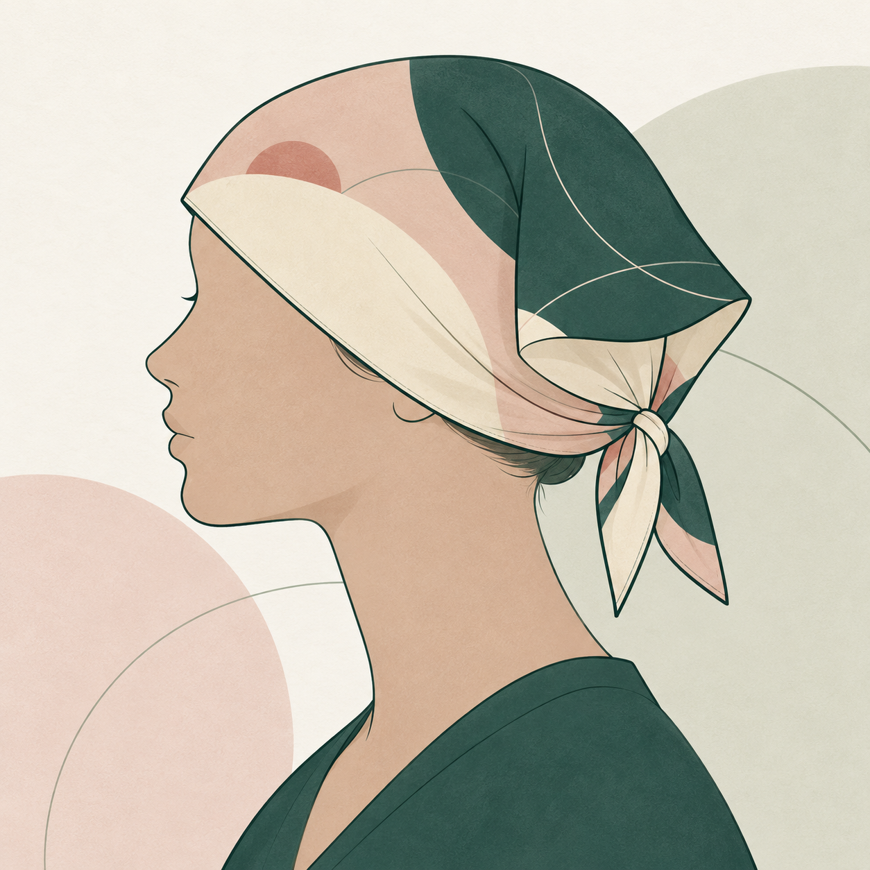 Illustration d'une professionnelle portant un calot SSCaps